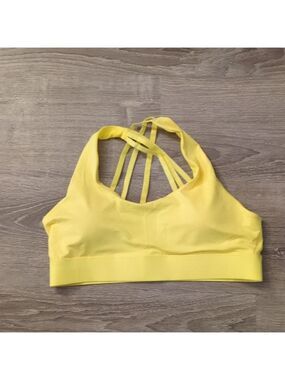 Nine Bull Strappy Cross Back Sports Bra with Removable Pads Size XXL